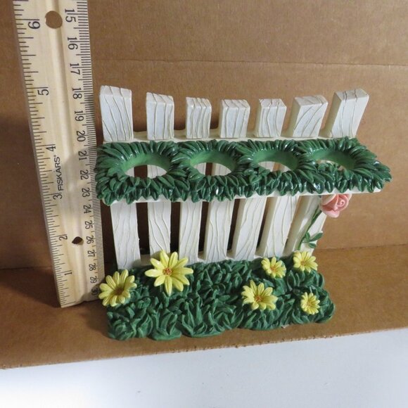 Kohl's Laura Ashley Fence Floral Garden Daisies Toothbrush Holder (pen holder) - Picture 2 of 12